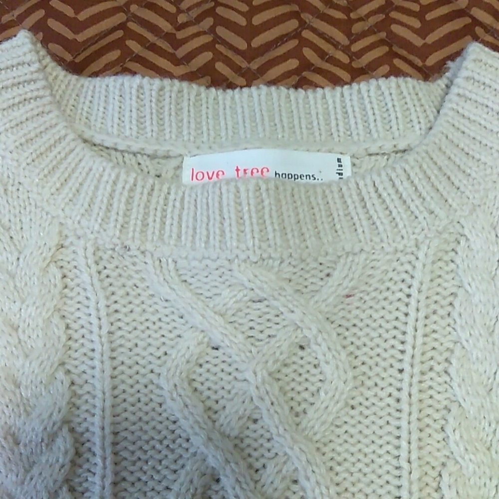 Cream Hi-Lo Sweater - Picture 2 of 6